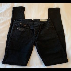 DIESEL Cherick Slim Skinny Stretch Black Jeans